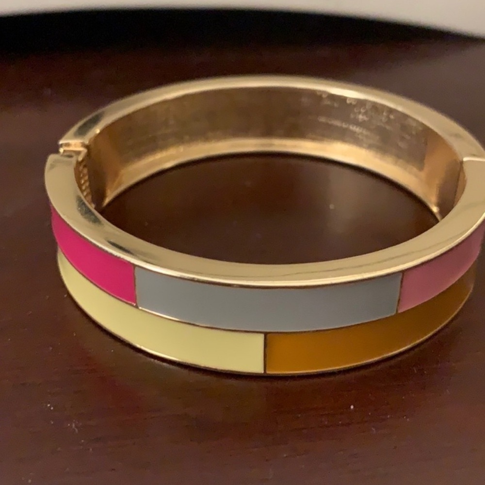 Multicolor Enamel Bangle Bracelet